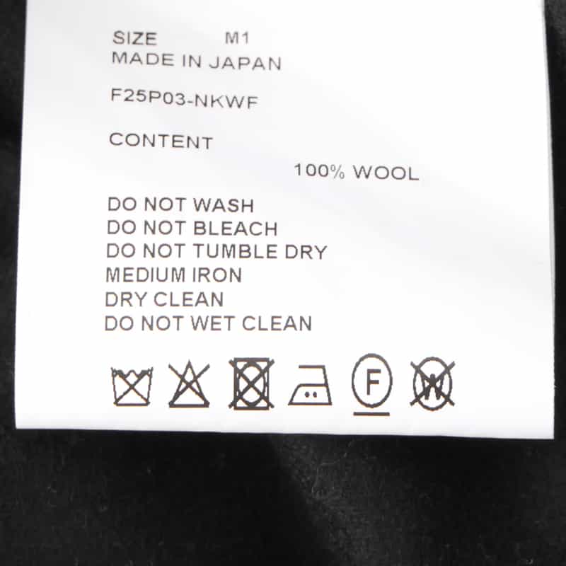 OVERCOAT OVERCOAT＜オーバーコート＞ フランネル素材ワイドパンツ BLACK