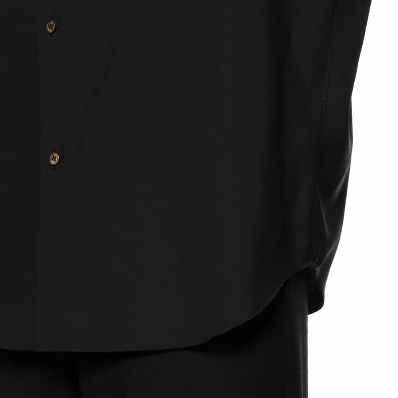 OVERCOAT OVERCOAT＜オーバーコート＞ フード付きウールシャツ BLACK