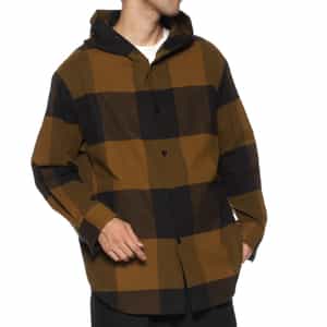 OVERCOAT<オーバーコート> フード付フランネルシャツ