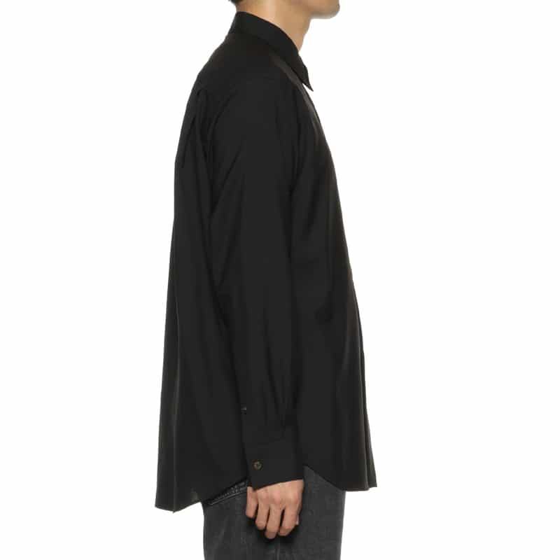 OVERCOAT OVERCOAT＜オーバーコート＞ ウールシャツ BLACK