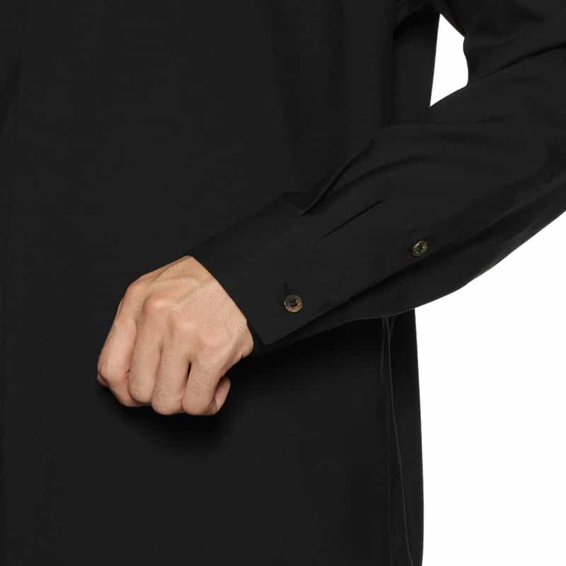 OVERCOAT OVERCOAT＜オーバーコート＞ ウールシャツ BLACK