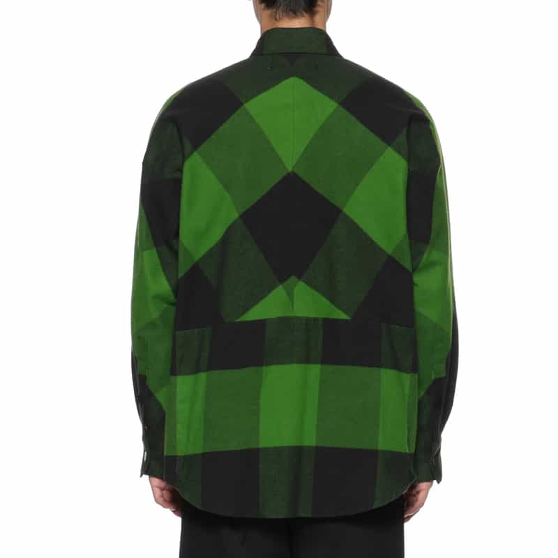 OVERCOAT OVERCOAT＜オーバーコート＞ フランネル素材カジュアルシャツ GREEN