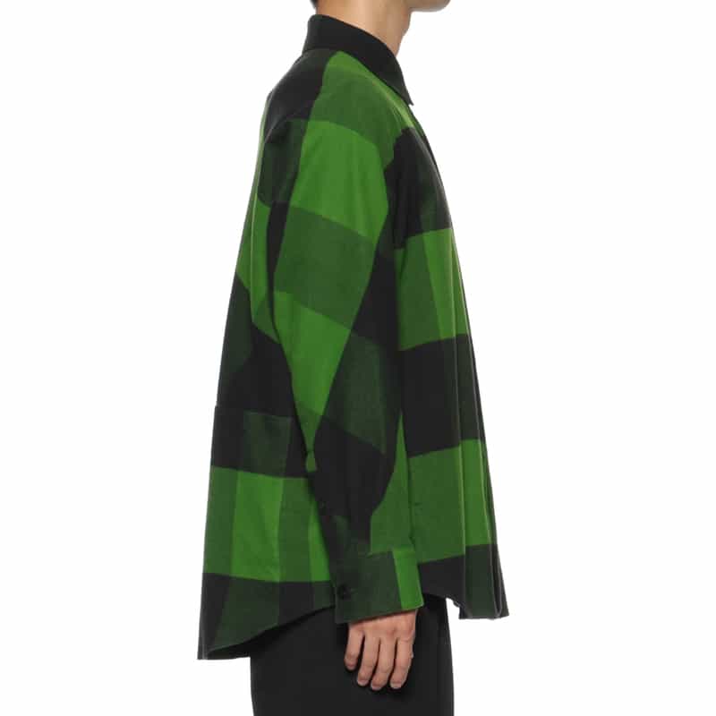 OVERCOAT OVERCOAT＜オーバーコート＞ フランネル素材カジュアルシャツ GREEN