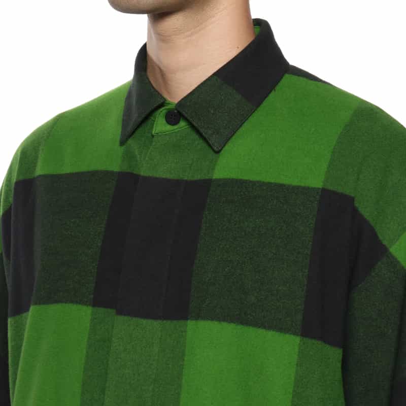 OVERCOAT OVERCOAT＜オーバーコート＞ フランネル素材カジュアルシャツ GREEN