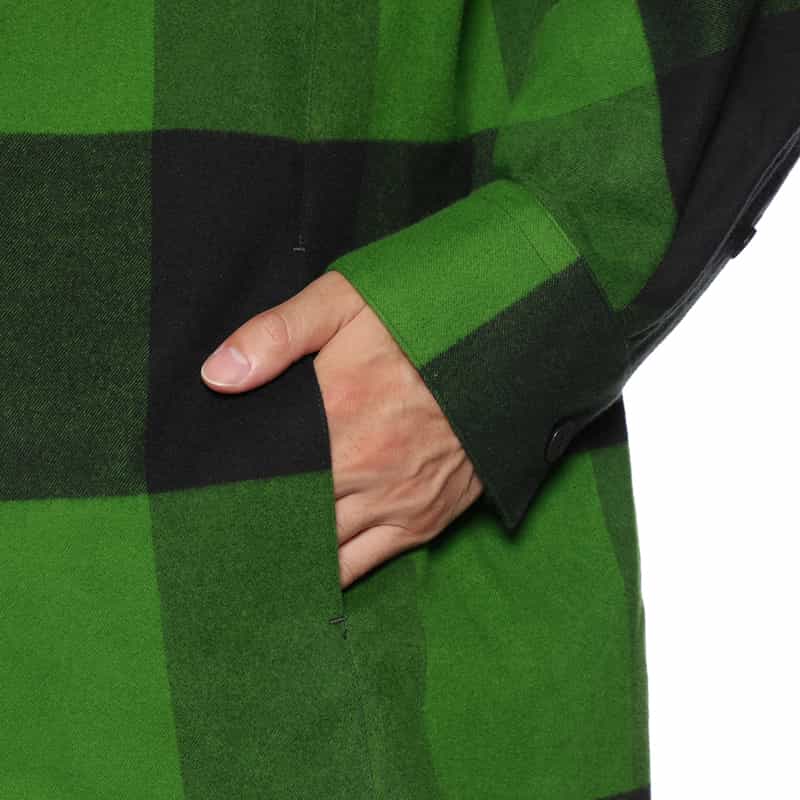 OVERCOAT OVERCOAT＜オーバーコート＞ フランネル素材カジュアルシャツ GREEN
