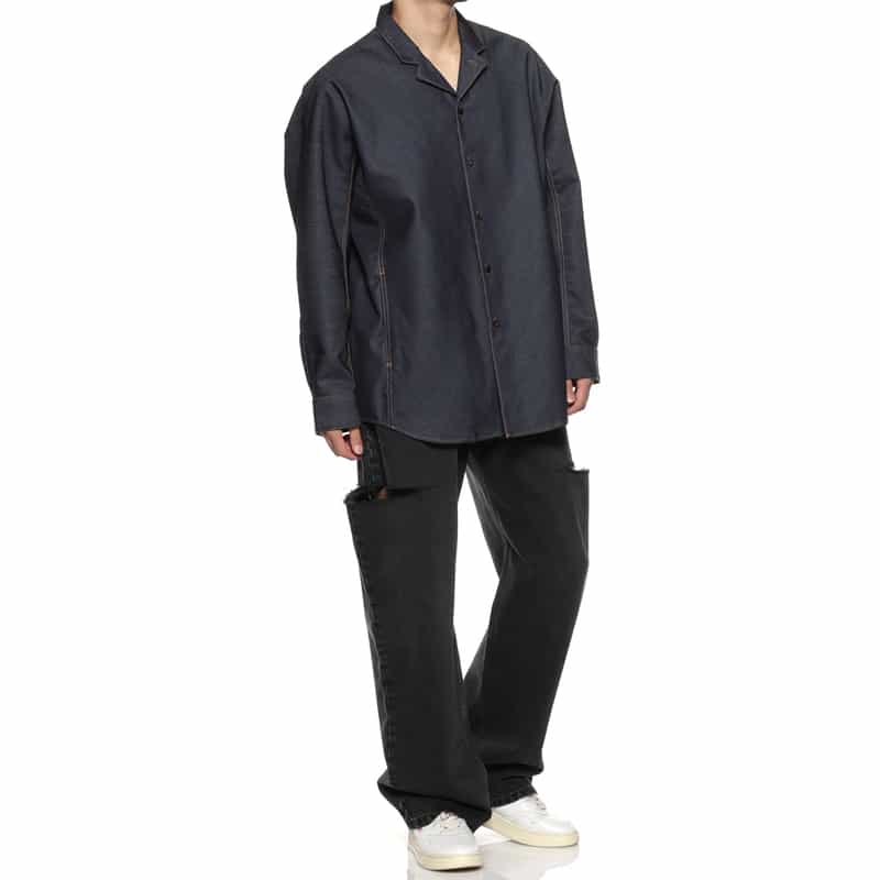 OVERCOAT OVERCOAT＜オーバーコート＞ デニムシャツジャケット NAVY