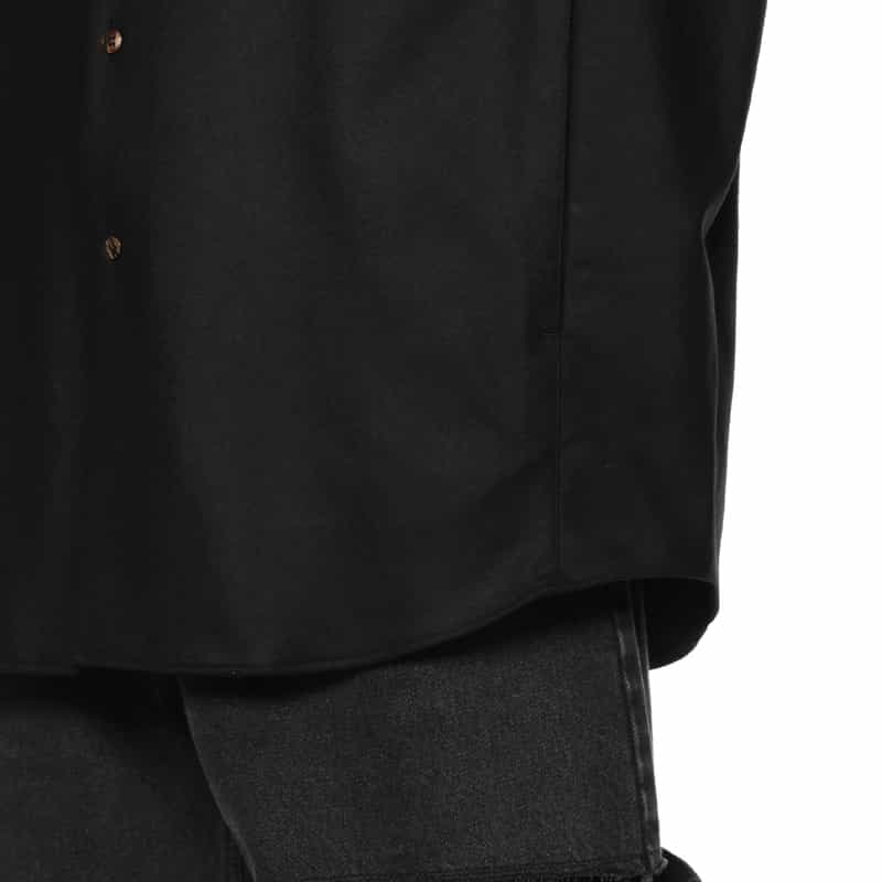 OVERCOAT OVERCOAT＜オーバーコート＞ ウールフランネル素材シャツジャケット BLACK