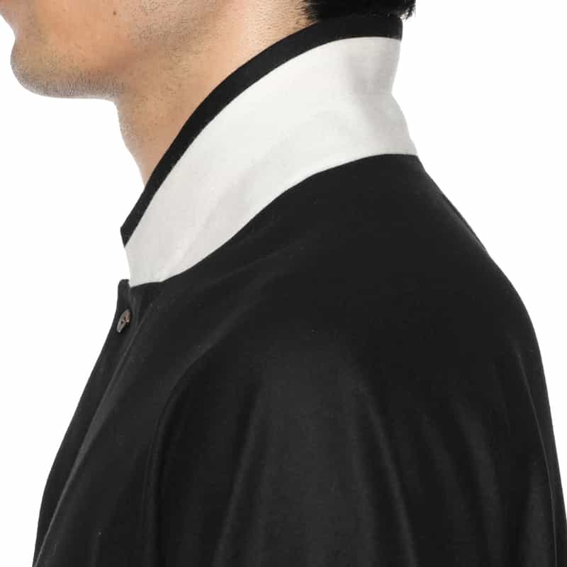 OVERCOAT OVERCOAT＜オーバーコート＞ ウールフランネル素材シャツジャケット BLACK