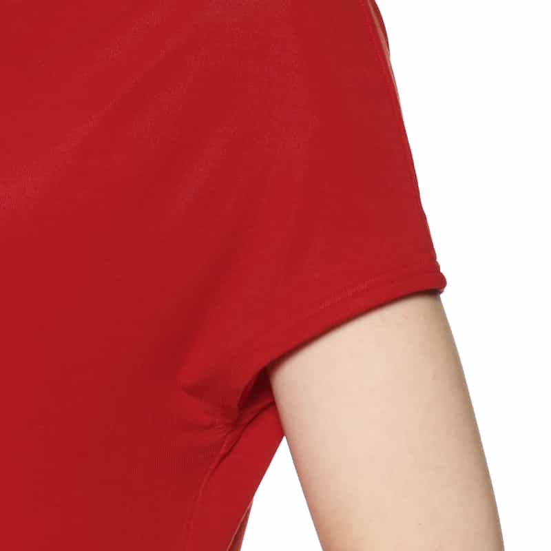 BARNEYS NEW YORK ウォッシャブル ドレープTシャツ RED
