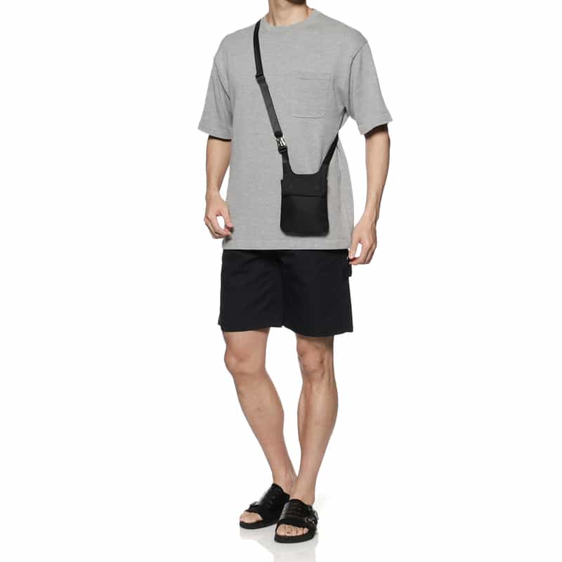 ARCS LONDON クロスボディポーチ BLACK