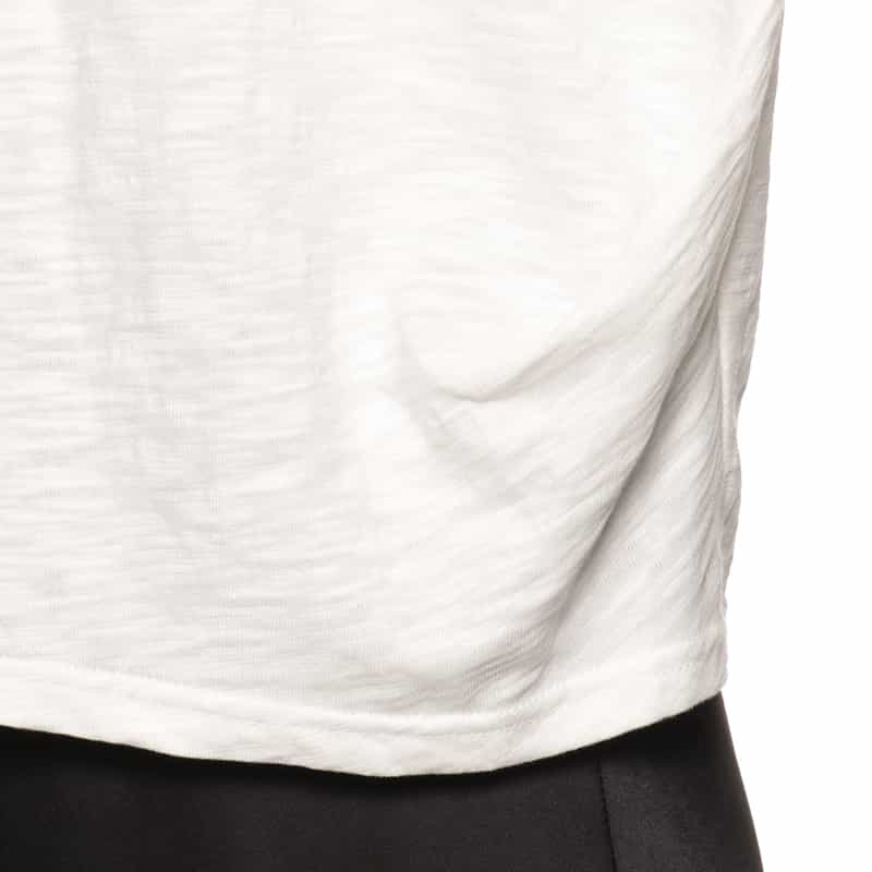 BARNEYS NEW YORK ウォッシャブル タックスリーブカットソー OFF WHITE