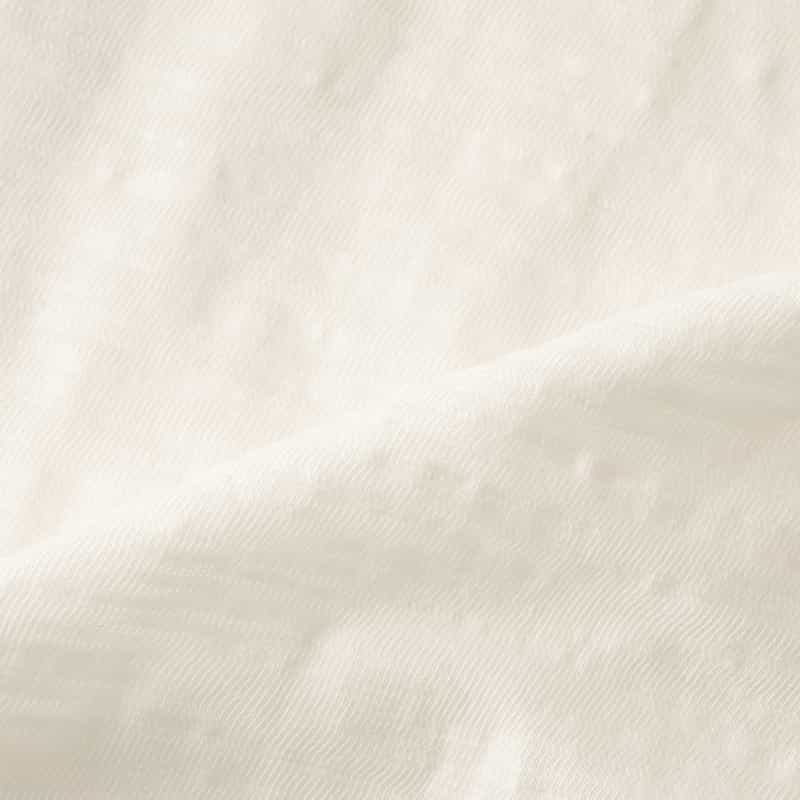 BARNEYS NEW YORK ウォッシャブル タックスリーブカットソー OFF WHITE