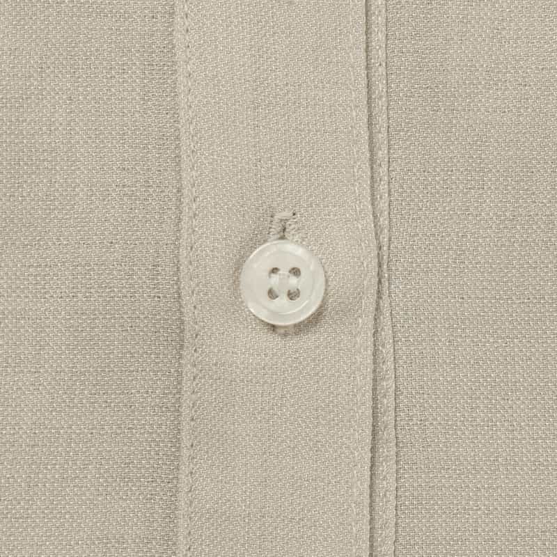 BARNEYS NEW YORK ウォッシャブル シャーリングスリーブブラウス BEIGE