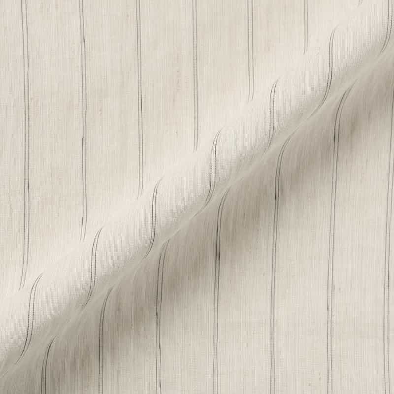 BARNEYS NEW YORK セットアップ ウォッシャブル ストライプ柄ドローストリング ワイドパンツ OFF WHITE