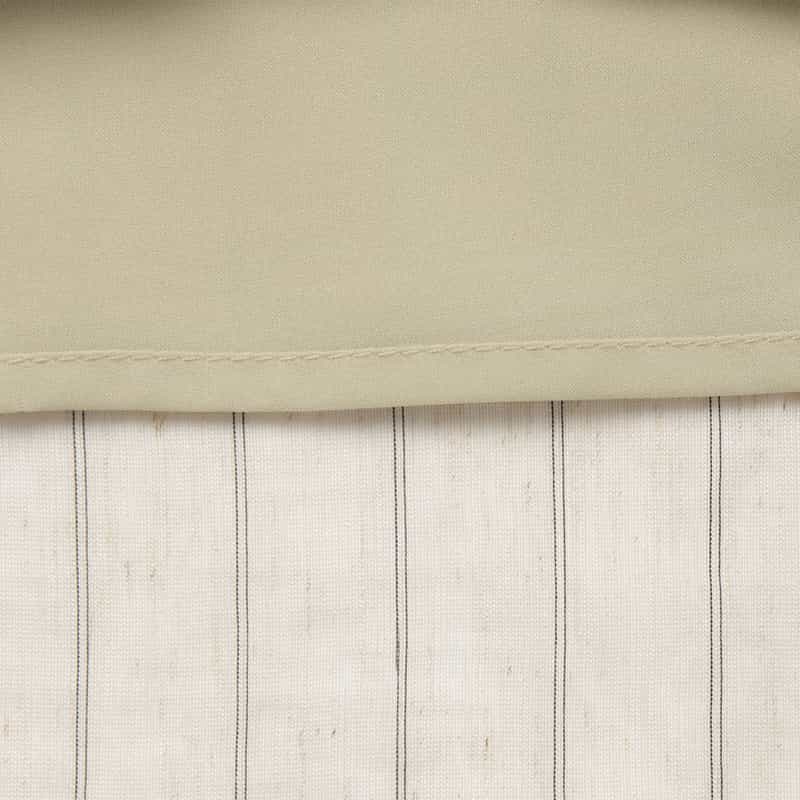 BARNEYS NEW YORK セットアップ ウォッシャブル ストライプ柄ドローストリング ワイドパンツ OFF WHITE