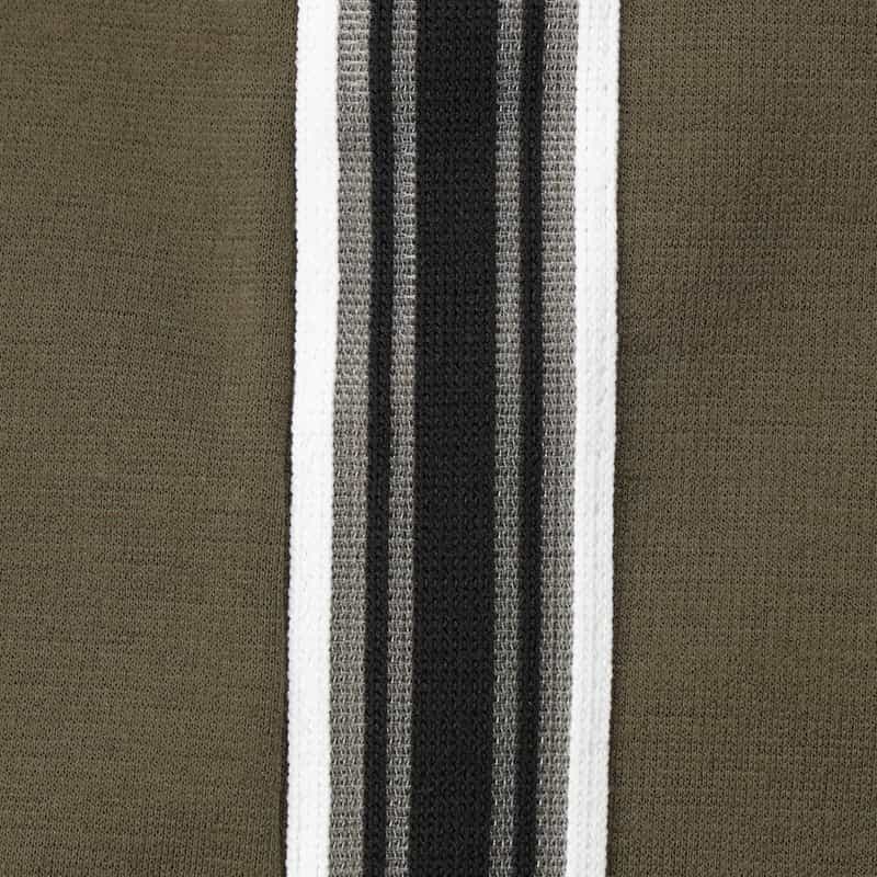 BARNEYS NEW YORK ウォッシャブル シアー素材コンビネーション カットソードレス KHAKI