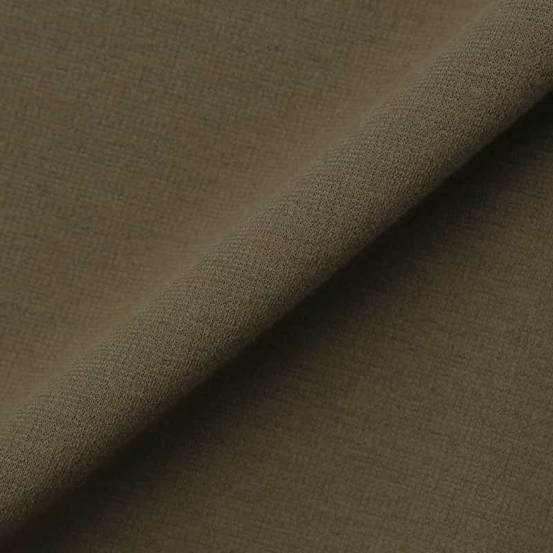 BARNEYS NEW YORK ウォッシャブル シアー素材コンビネーション カットソードレス KHAKI