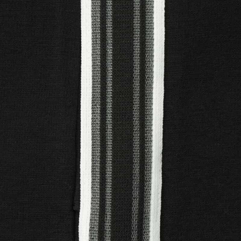 BARNEYS NEW YORK ウォッシャブル シアー素材コンビネーション カットソードレス BLACK