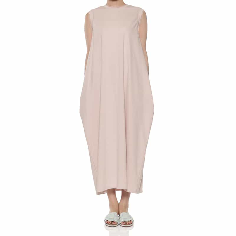 BARNEYS NEW YORK ウォッシャブル チュールデザイン マキシドレス PINK