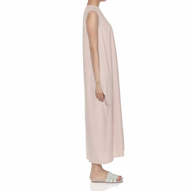 BARNEYS NEW YORK ウォッシャブル チュールデザイン マキシドレス PINK