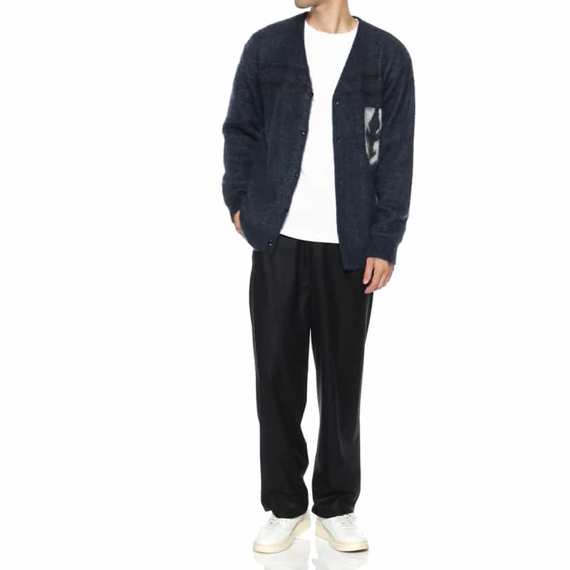 NEEDLES NEEDLES＜ニードルズ＞ モヘアニットカーディガン NAVY