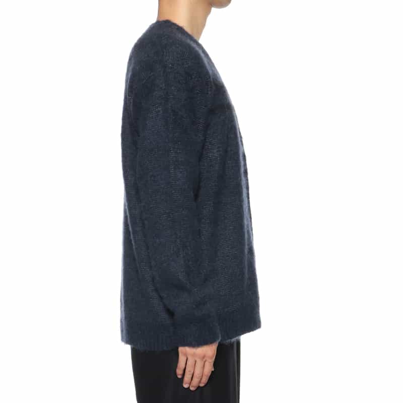 NEEDLES NEEDLES＜ニードルズ＞ モヘアニットカーディガン NAVY