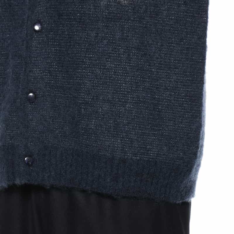 NEEDLES NEEDLES＜ニードルズ＞ モヘアニットカーディガン NAVY