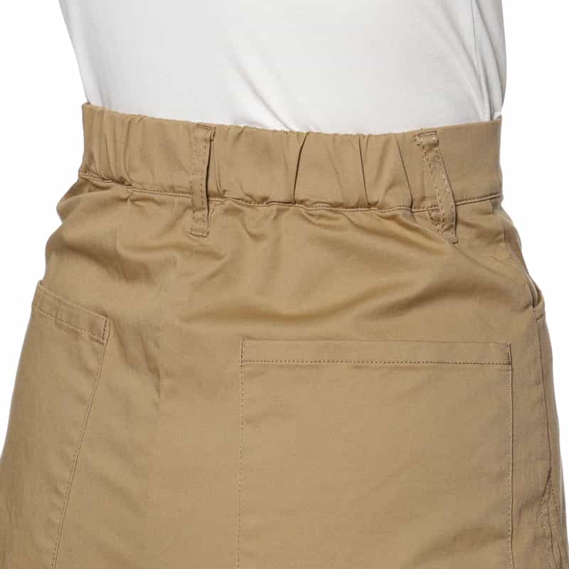 BARNEYS NEW YORK ウォッシャブル ワイドシルエットチノパンツ CAMEL