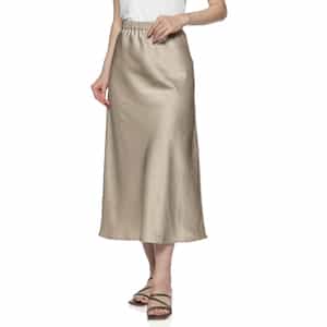 ウォッシャブル サテン素材マーメイドスカート