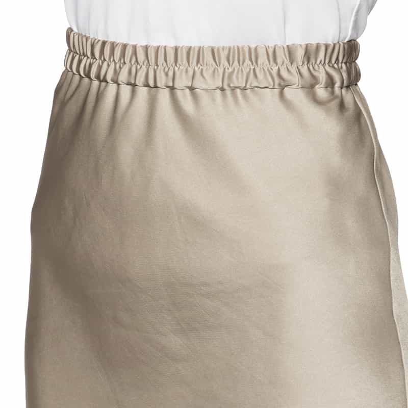 BARNEYS NEW YORK ウォッシャブル サテン素材マーメイドスカート BEIGE