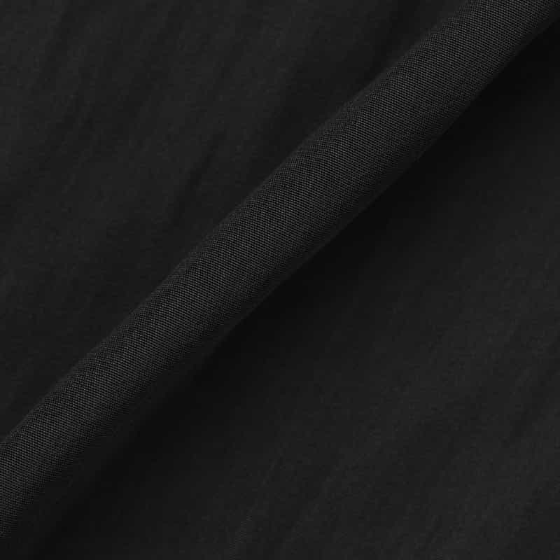 BARNEYS NEW YORK ウォッシャブル ギャザーロングスカート BLACK