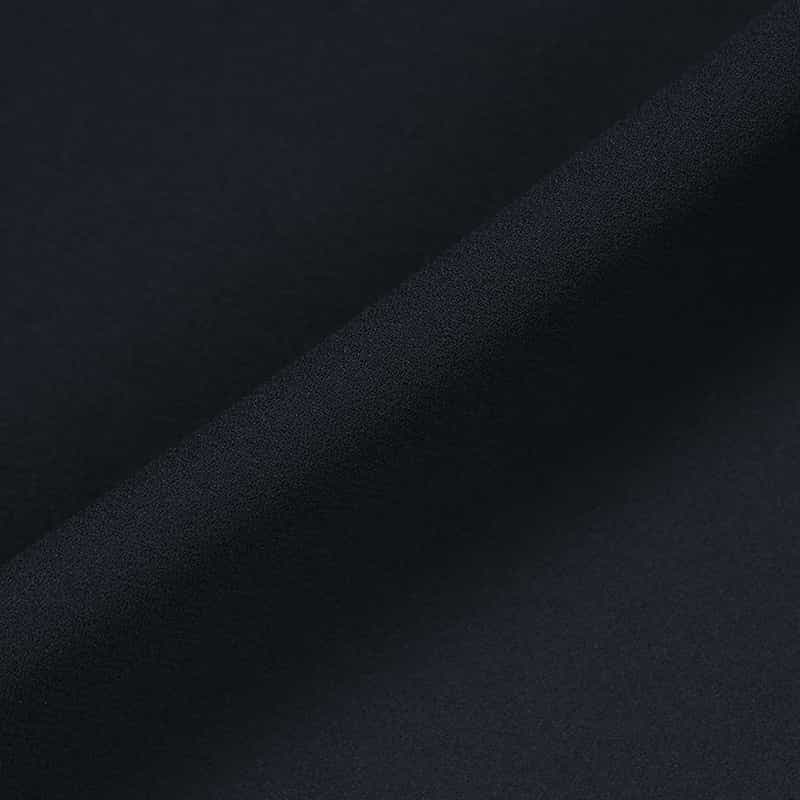 BARNEYS NEW YORK ウォッシャブル センターフリルブラウス NAVY