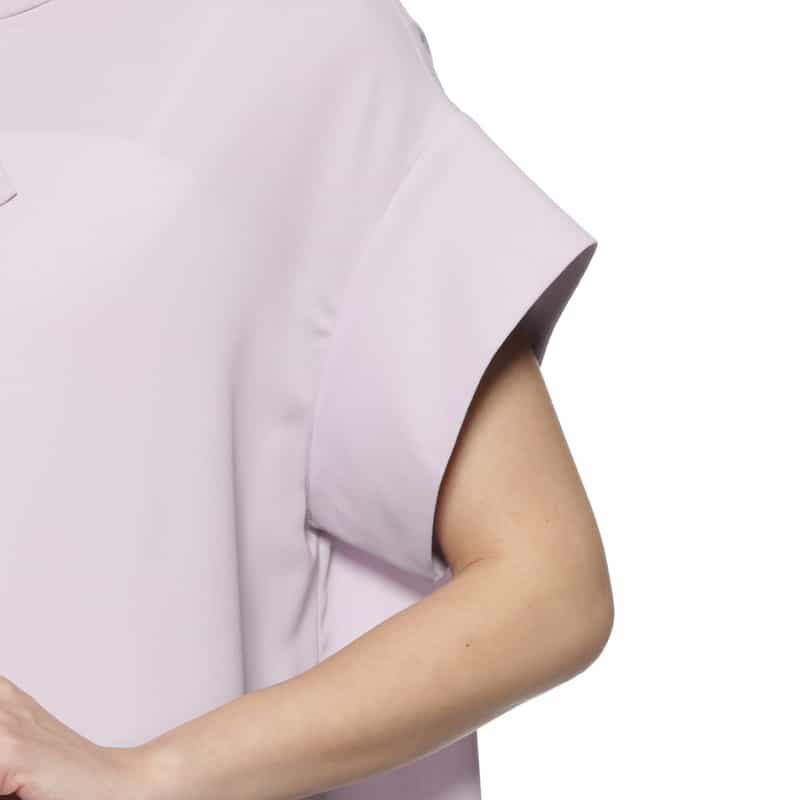 BARNEYS NEW YORK ウォッシャブル センターフリルブラウス PURPLE