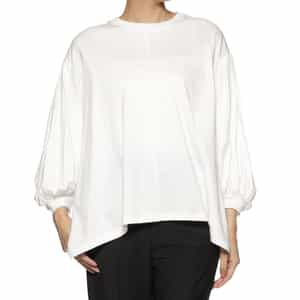 ウォッシャブル ギャザースリーブカットソー