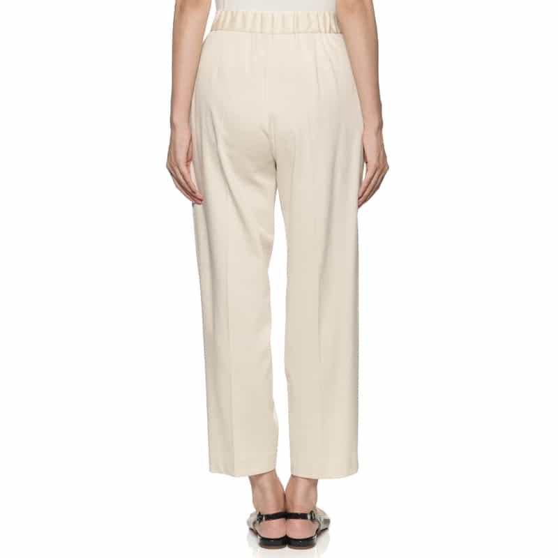 BARNEYS NEW YORK セットアップ ウォッシャブル タック入りテーパードパンツ BEIGE