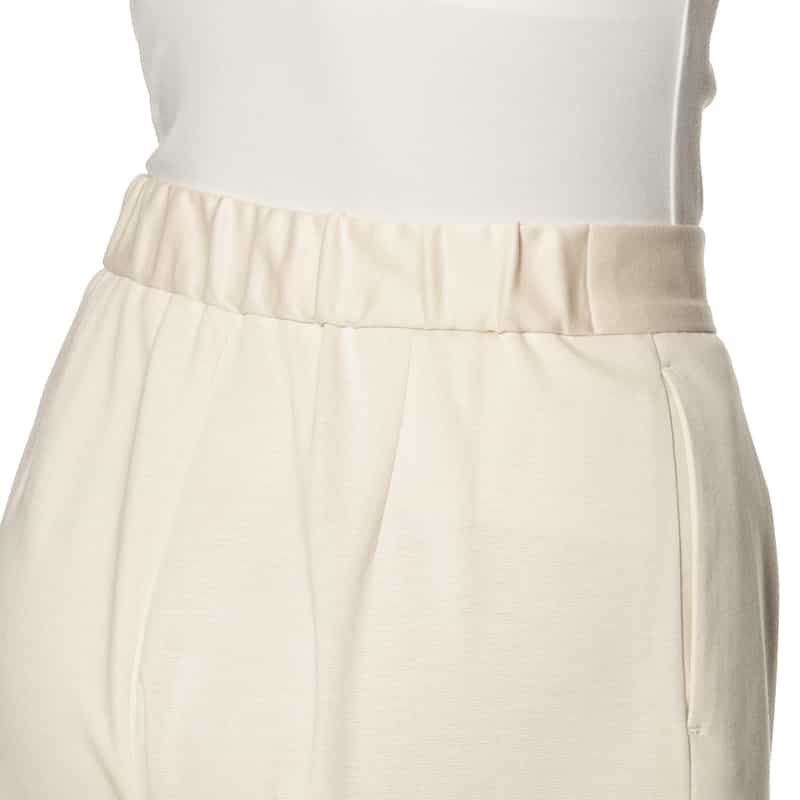 BARNEYS NEW YORK セットアップ ウォッシャブル タック入りテーパードパンツ BEIGE