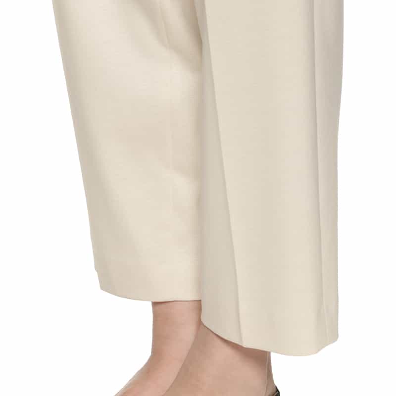 BARNEYS NEW YORK セットアップ ウォッシャブル タック入りテーパードパンツ BEIGE
