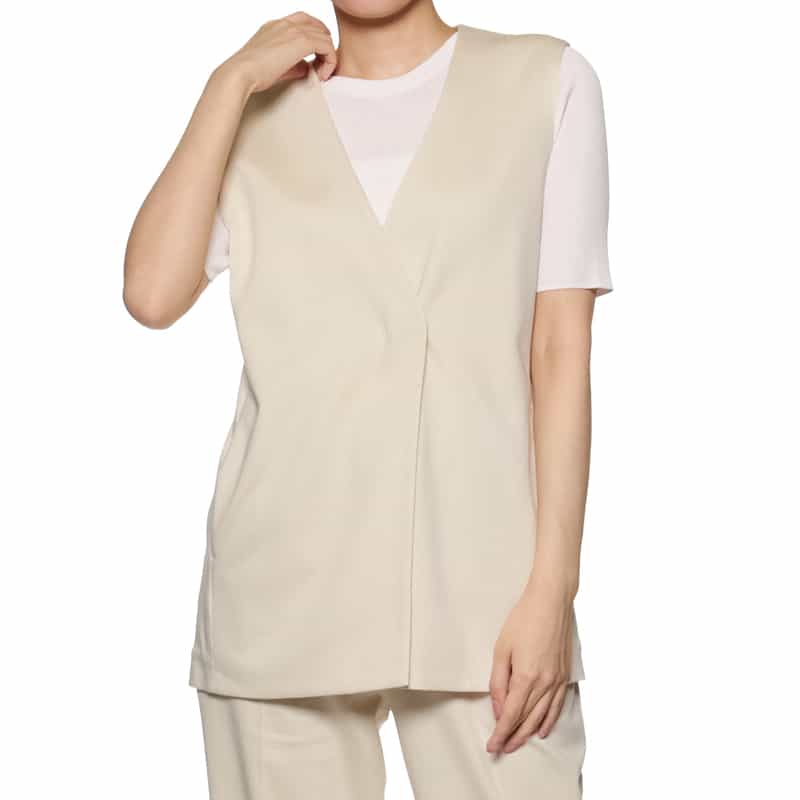BARNEYS NEW YORK セットアップ ウォッシャブル ノースリーブベスト BEIGE