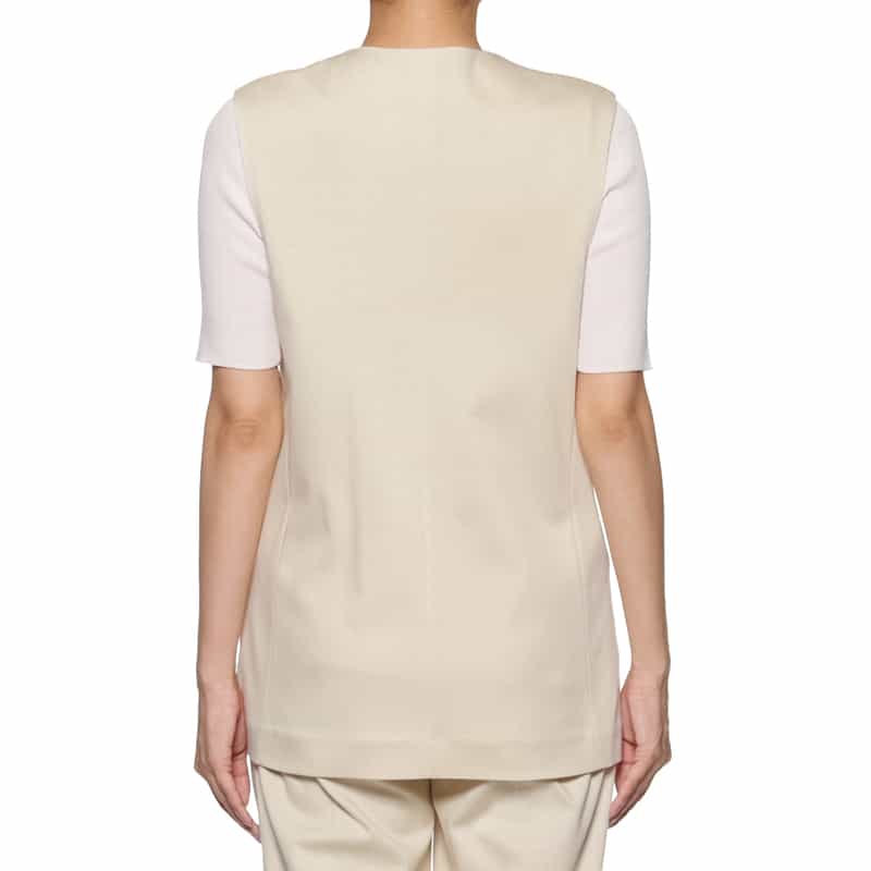 BARNEYS NEW YORK セットアップ ウォッシャブル ノースリーブベスト BEIGE