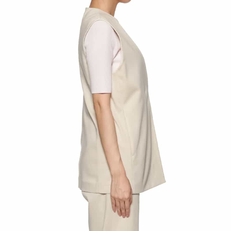 BARNEYS NEW YORK セットアップ ウォッシャブル ノースリーブベスト BEIGE