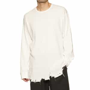 お値下げ！バーニーズニューヨーク　ロンT モックネック　ホワイト モックネックロングスリーブTシャツ（2203839）｜MEN'S（MEN'S