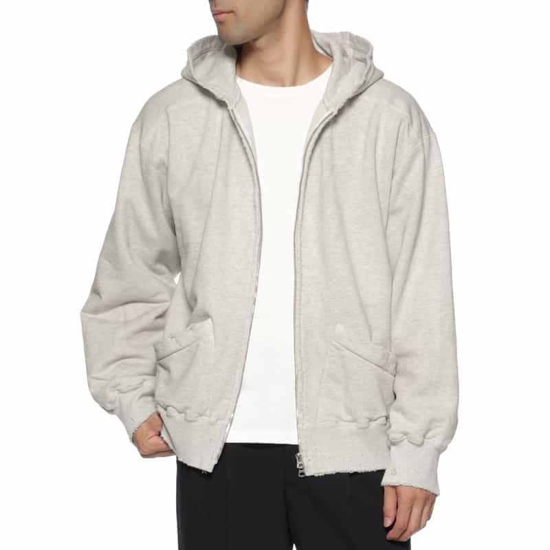 ANCELLM ANCELLM＜アンセルム＞ ジップアップスウェットフーディ GRAY