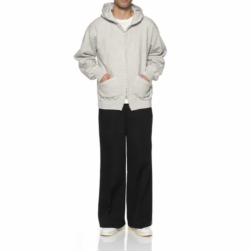 ANCELLM ANCELLM＜アンセルム＞ ジップアップスウェットフーディ GRAY