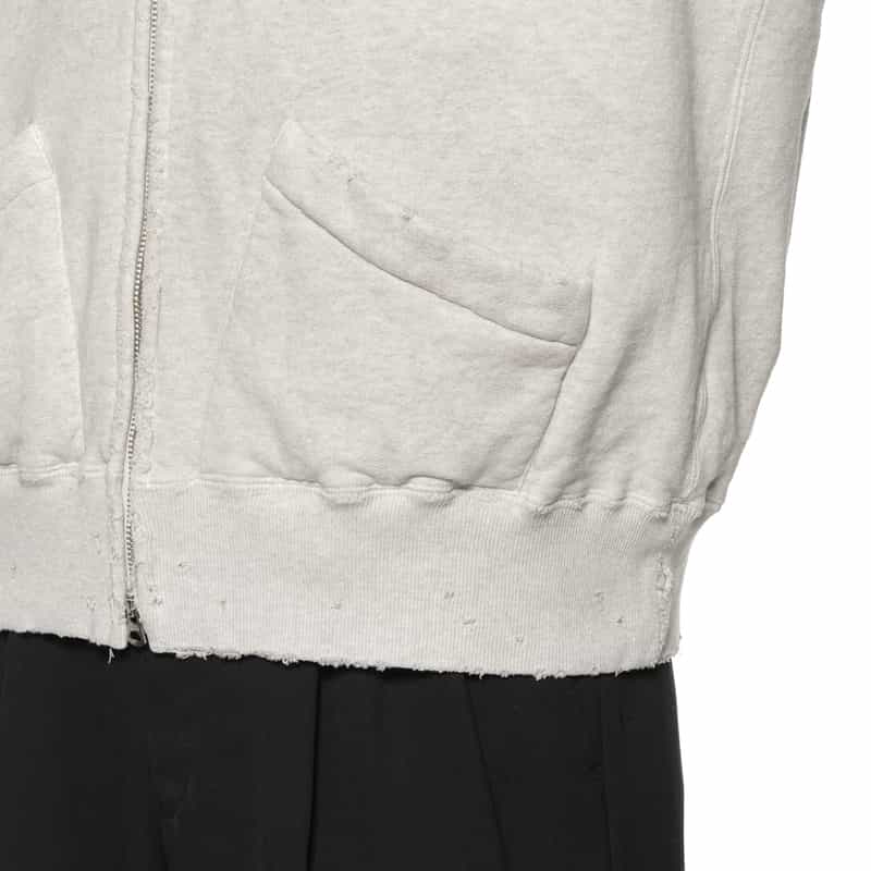 ANCELLM ANCELLM＜アンセルム＞ ジップアップスウェットフーディ GRAY