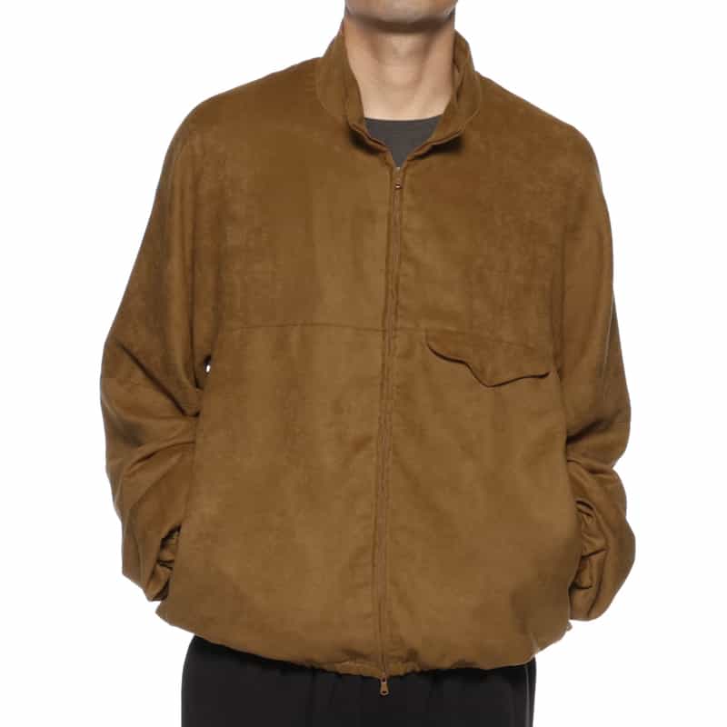 ANCELLM ANCELLM＜アンセルム＞ スエードブルゾン LIGHT BROWN