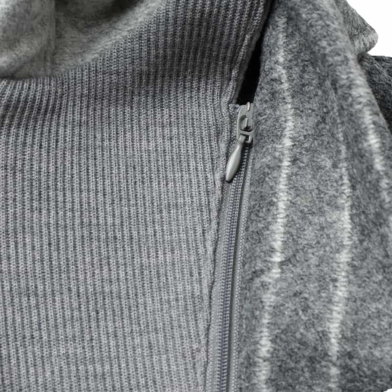 FRADI FRADI＜フラディ＞ フード付ストライプ柄ジャケット GRAY