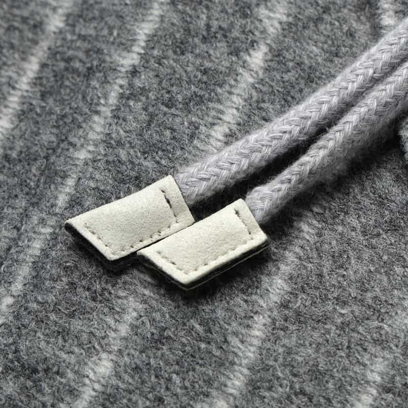 FRADI FRADI＜フラディ＞ フード付ストライプ柄ジャケット GRAY