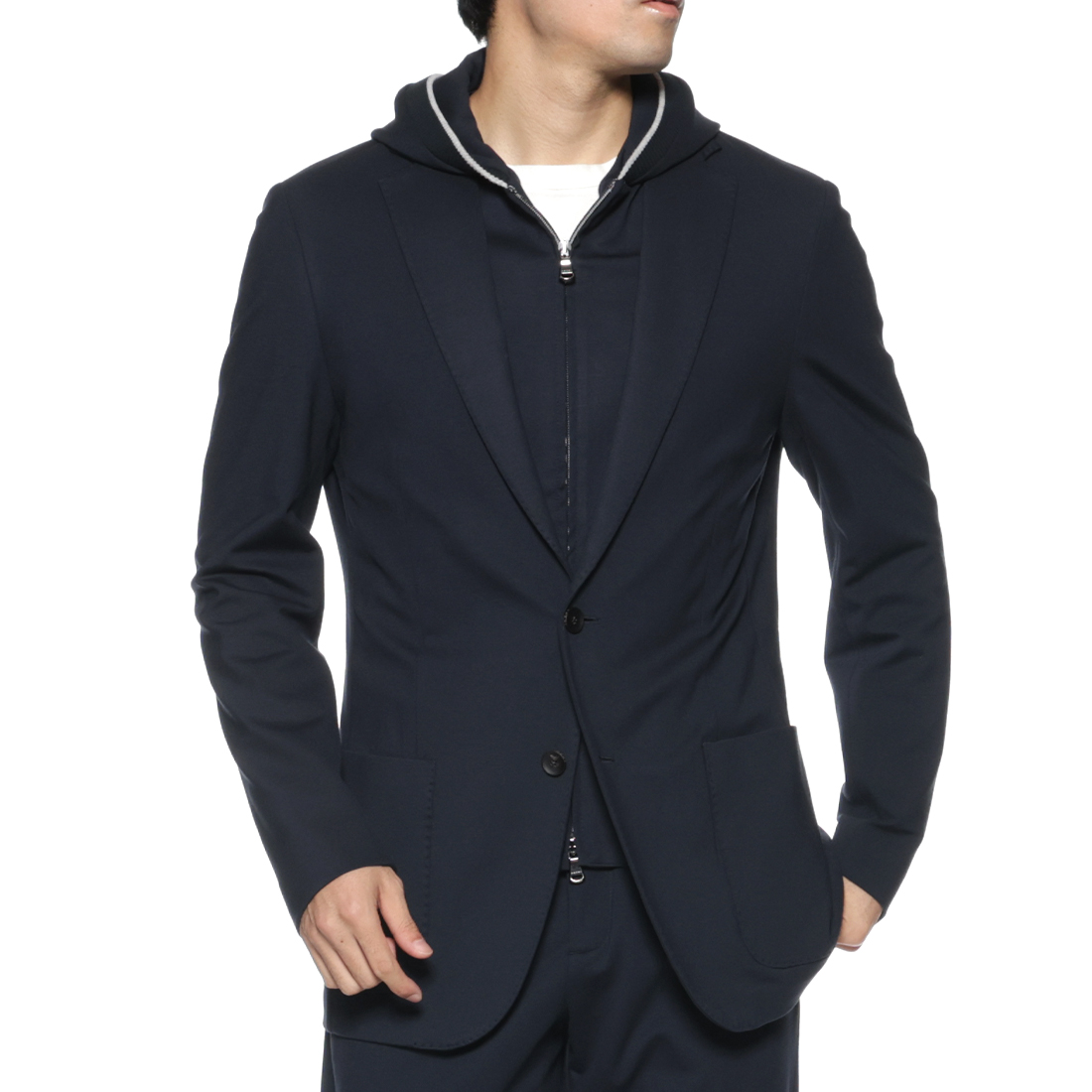 FRADI＜フラディ＞ セットアップ フード付ジャージージャケット