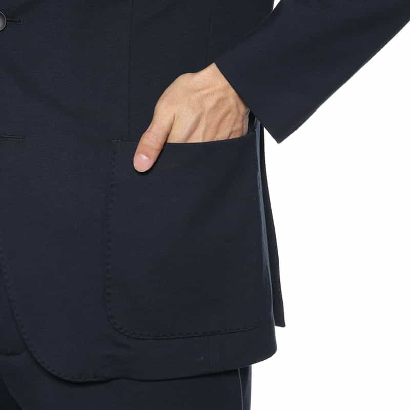 FRADI FRADI＜フラディ＞ セットアップ フード付ジャージージャケット NAVY