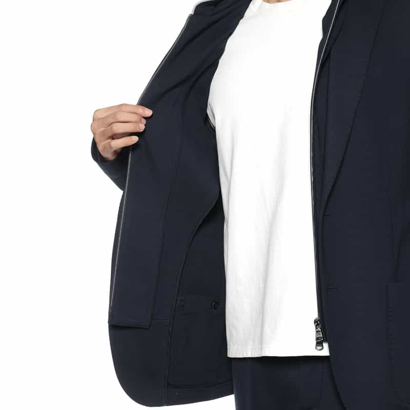 FRADI FRADI＜フラディ＞ セットアップ フード付ジャージージャケット NAVY